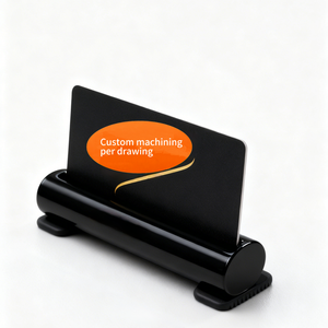 Porte-cartes métallique usiné CNC certifié ISO9001, en acier inoxydable/laiton/PVD/brossé/polissé, sur mesure - Product Image 2