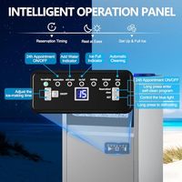 Machine à glaçons commerciale rapide 11 kg de stockage en acier inoxydable sur comptoir autonome pour la maison