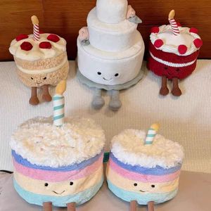Peluche Serie Torta Non Etichettata, Torta di Compleanno Arcobaleno, Giocattolo in Peluche Super Morbido con Imbottitura in Cotone PP, Altezza 31-50cm, Regalo per <span class=keywords><strong>Bambini</strong></span> - Product Image 1