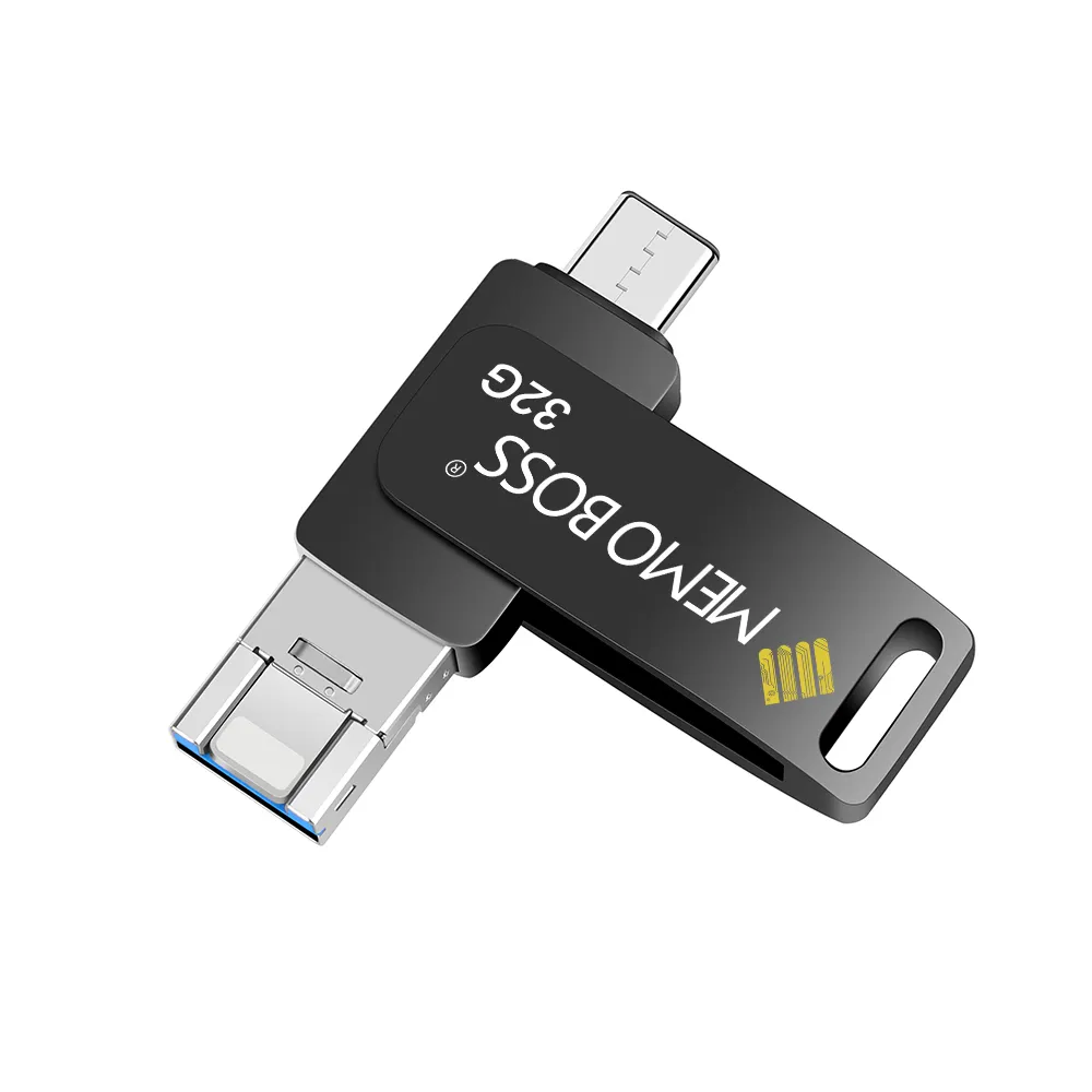 OTG -High Speed High quality 64GB 128GB OTG 3 IN 1 OTG USB 3.0 flash drive for IOS, android and PC