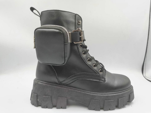 รองเท้าบูทสั้นสำหรับผู้หญิงรองเท้าแฟชั่นขายดีบูทผ้าเดนิมมีซิปพื้นรองเท้าหนาสำหรับผู้หญิง - Product Image 6