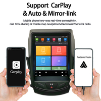 Radio Vertical para Auto Tesla con Android 13 de 10.4 Pulgadas para Ford Fiesta 2009-2018, CarPlay Inalámbrico, Android Auto, GPS, DSP