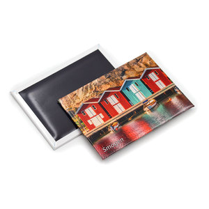 Aimants de réfrigérateur en métal personnalisés, souvenirs touristiques minimalistes de <span class=keywords><strong>Suède</strong></span>, <span class=keywords><strong>Stockholm</strong></span>, Smogen - Product Image 4