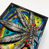 Kreativer hölzerner geprägter Reise-Souvenir-Aluminiumfolien-Kühlschrank magnet