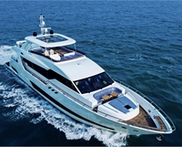 Yacht de croisière de luxe haut de gamme de 96 pieds, diesel, avec cabine, neuf, moteur in-bord soudé, pour patrouille, aventures, pêche et tourisme nautique