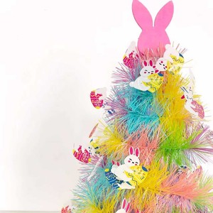 Sombrero de Fiesta de Espumillón Colorido con Adornos de Conejito y Huevo para Celebraciones de Pascua y Cumpleaños - Product Image 3