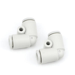 Conector Neumático de Conexión Rápida en Ángulo Recto, Latón, para Manguera de Aire, KQ2L/04-00/06-00/08-00/10-00/12-00 - Product Image 2