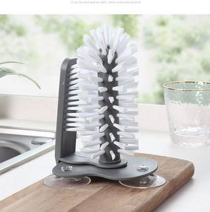 360 Degree Glass Teacup Cleaning Bottle <b>Brush</b> Wholesale Cleaning Cup Glass Milk <b>Brush</b> Set Bottle <b>Brushes</b> Customized - Product Image 4