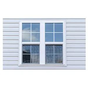 Vinyle pvc pvc taille standard cadre en aluminium nouvelle construction fenêtres à double suspension fenêtre à simple suspension