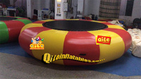 Tapis gonflable d'air de coussin flottant de l'eau pour l'île de plate-forme de quai flottant de jeu d'eau de détente et d'école