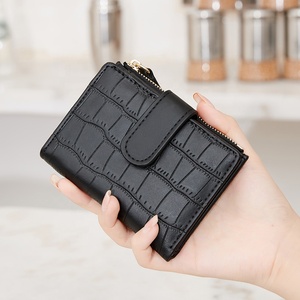 <span class=keywords><strong>Portafoglio</strong></span> da <span class=keywords><strong>donna</strong></span> con chiusura lampo in pelle di colore solido con porta carte di credito da <span class=keywords><strong>donna</strong></span> - Product Image 1