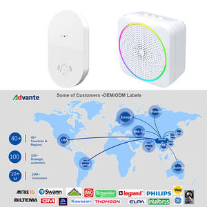 جرس باب ذكي لاسلكي من المصنع OEM ODM يعمل بالبطارية موفر للطاقة مع ضوء وامض LED - Product Image 2