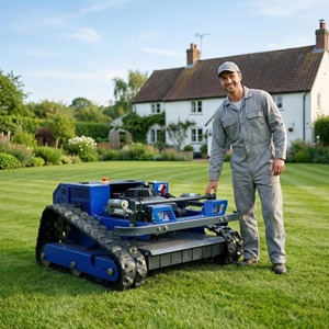 Tondeuse robot autotractée 4 temps de qualité industrielle certifiée CE, 9 CV, pour bricolage, débroussailleuse à essence 224 CC, 3-4 roues - Product Image 1