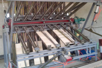 Presse à coller le bois massif pneumatique à haute efficacité, machine à pince hydraulique rotative