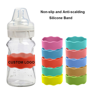 Dây đeo bình sữa silicon tái sử dụng OEM, in tên & logo tùy chỉnh, chống trơn trượt, chống bỏng, chống rách - Product Image 4