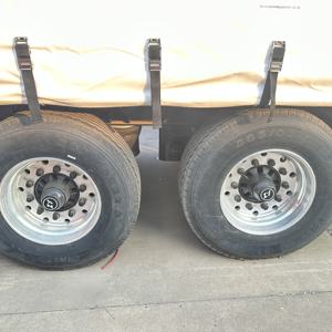 صنع في الصين ترويج منخفض التكلفة ستارة جانبية ثلاثية المحاور نصف مقطورة - Product Image 4