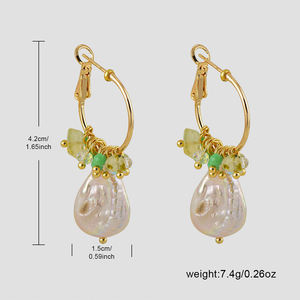 Ensemble de bijoux tendance bohème en acier inoxydable et zircon pour femmes, avec collier, boucles d'oreilles et bague, pour les rassemblements estivaux - Product Image 6