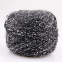 Fil fantaisie teint en segments arc-en-ciel 52 couleurs, 50g/pelote, Angora Amorous Feelings, Laine mohair fine et pelucheuse, Laine fine pour crochet et tricot à la main