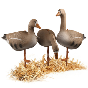 Multi-Pose Collapsible Floating Standing Waterfowl Decor Plastic Realistic Lightweight Landscape Goose Ornaments <b>Hunting</b> <b>Decoy</b> - Product Image 2