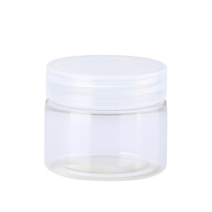 Transparent <b>Plastic</b> <b>Bottle</b> 50/60/80ml Wide Mouth Airtight Flip Top Lid For Food Storage Travel Use - Product Image 2
