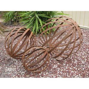 Décoration de jardin en acier, art rustique vintage, forme irrégulière, ornement de patio extérieur en fer forgé autoportant - Product Image 4