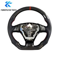 Volant en fibre de carbone chauffant à LED forgé amélioré pour Mazda Speed 3 6 CX4 CX5 CX8 CX9 MX5 CX30 CX50 CX90 2019 2020