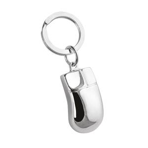 Silver Mouse Keychain Metal Key Ring For <b>Computer</b> <b>Accessories</b> Gift - Product Image 1
