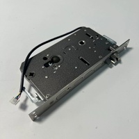 Corps de serrure électronique à mortaise en acier inoxydable, corps de serrure à commande électrique magnétique à double trou pour serrure à code antivol domestique
