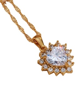 Collier pendentif plaqué or, style météorite, multi-entrepôts, prêt à expédier, poids en grammes par pièce, cadeau - Product Image 1