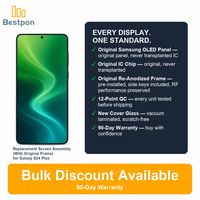 Remplacement pour l'écran OLED du Samsung Galaxy S24 Plus 5G, assemblage d'écran original + verre remplaçable, avec cadre d'origine, grade A