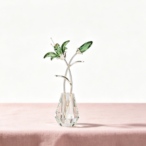 Figurine de fleur de lys en cristal, multicolore, directement de l'usine, ornement de vase à fleurs en cristal, souvenir de mariage, de la Saint-Valentin, pour la maison - Product Image 4