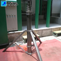 Mât de levage de trépied à tirage droit en alliage d'aluminium avec revêtement anodisé dur, portable AKX6-150-1650-6000 pour l'éclairage extérieur