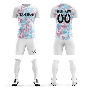 ชุดฝึกซ้อมทีมกีฬา เสื้อฟุตบอลแบบกำหนดเองสำหรับผู้ชาย เสื้อฟุตบอลสั่งทำพร้อมชื่อและหมายเลข ผ้าสแปนเด็กซ์/โพลีเอสเตอร์ แห้งเร็ว - Product Image 6