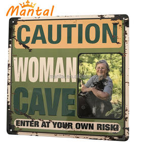 איש הבציר מערה קישוט מתכת מתכת מתכת, אביזרים מסגרות תמונות - Product Image 4