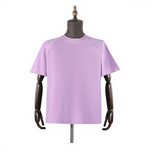 T-<span class=keywords><strong>shirt</strong></span> décontracté américain à épaules tombantes pour <span class=keywords><strong>homme</strong></span>, longueur standard, été, respirant, séchage rapide, 100 % polyester, robuste, élastique, coupe ajustée, fabriqué en Chine - Product Image 1