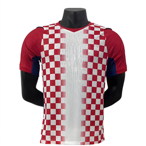 Maglia da Calcio Unisex Croazia 2026 Trasferta, Alta Qualità, Divisa da Squadra Personalizzabile con Nome e Numero, in <span class=keywords><strong>Spandex</strong></span>/Poliestere, Traspirante a Maniche Corte - Product Image 1