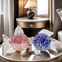 Ornements verre fait à la main amour Europe poisson soufflé à la main Art poisson Figurines objets de collection ornement décoratif