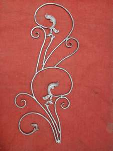 Wrought <strong>Iron</strong> Decorate <strong>Rosette</strong> Panels for Window Railing or Fence Gate Decoration Ornament - Product Image 5