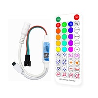 Contrôleur de bande LED RGB numérique adressable SP621E avec télécommande IR 38 touches, application intelligente, synchronisation musicale, mini contrôleur LED SPI