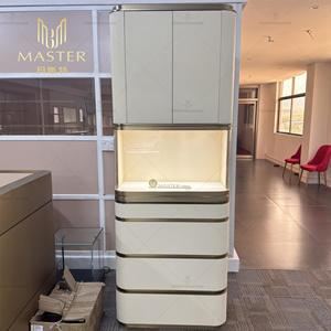 <span class=keywords><strong>Vitrina</strong></span> de Exhibición de Vidrio con Luces LED MASTER, <span class=keywords><strong>Vitrina</strong></span> de Lujo para Joyería, Relojes, Pulseras, Collares, Pendientes, <span class=keywords><strong>Vitrina</strong></span> Moderna y Elegante - Product Image 2