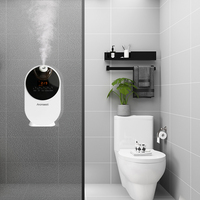 Diffuseur d'arômes électrique automatique de 500ml pour le bureau à domicile, pulvérisateur silencieux d'huiles essentielles sans eau pour voiture, hôtel, bureau, montage mural