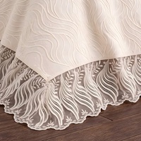 Ensemble de literie en dentelle de style européen personnalisable, comprenant une couvre-lit et une taie d'oreiller en chenille, pour le commerce transfrontalier exclusif