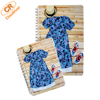Bloc-notes/organisateur imperméable en PVC coloré à spirales avec logo personnalisé Cloudriver NB-42