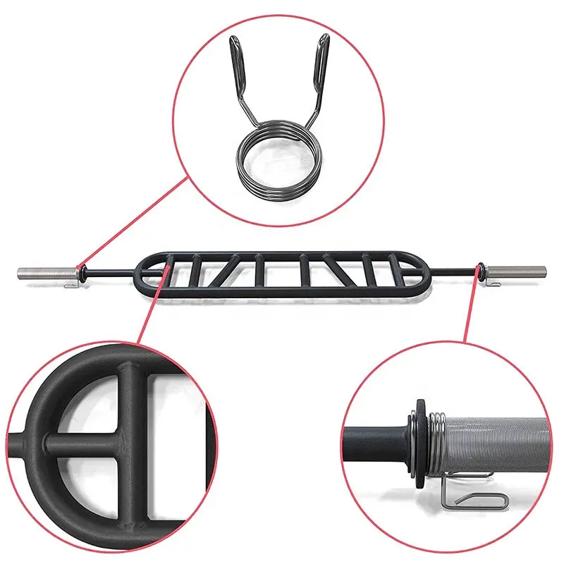 도매 2.2m 위치 크롬 전원 훈련 장비 핸들 트랩 멀티 그립 당겨 무게 리프팅 Tricep 스위스 바벨 바