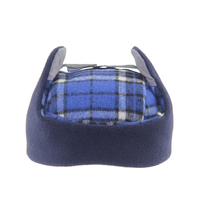 Chapeau d'hiver personnalisé à carreaux avec rabats pour les oreilles, doublure en fausse fourrure, bonnet chaud de type trappeur, design réversible, intérieur en polaire doux, bonnets unisexes