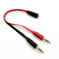 3.5mm AUX 1 Mâle à 2 Femelle Spliter Fil 3.5 Jack Audio Splitter Câble Casque Écouteur Haut-Parleur Stéréo AUX Adaptateur Cordon