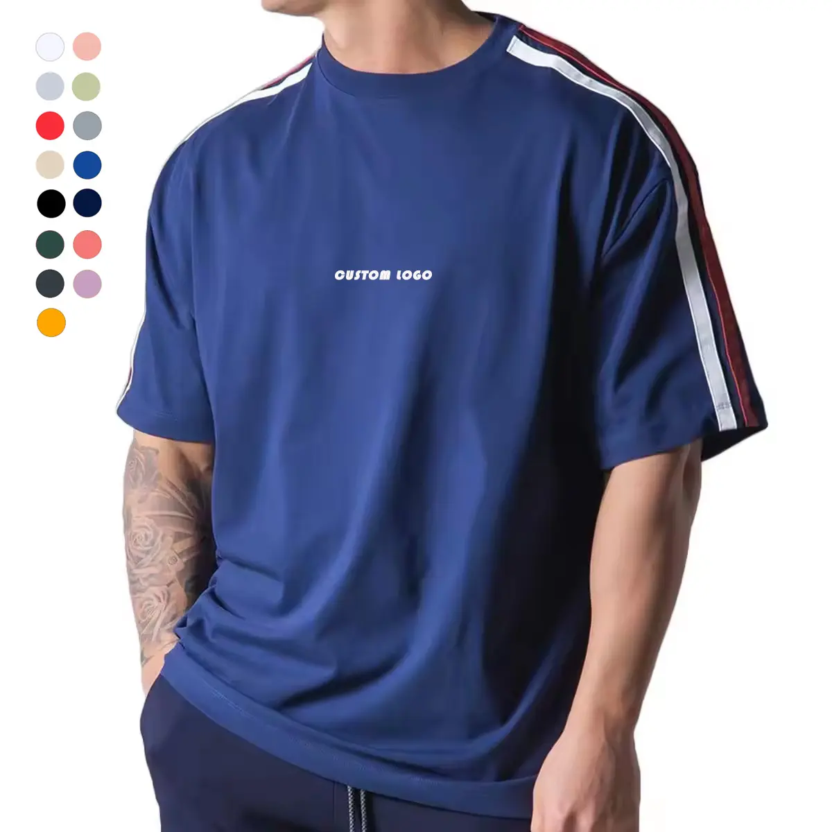 Китайский завод по производству одежды Tengcai, высококачественный новый дизайн, 100% хлопковая Мужская футболка большого размера с круглым вырезом, производитель