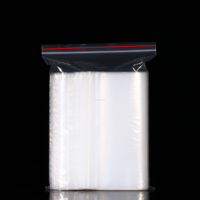 Sacs en mylar pour biscuits à emballage flexible, sac ziplock en PE, sacs en poly transparents avec fermeture à glissière