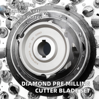 Set Pisau Pemotong Diamond PCD untuk Mesin Penyegel Tepi Otomatis Penuh Alat Pertukangan Kayu
