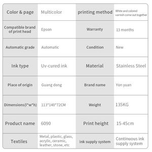 Macchina da stampa piatta 6090 piccolo formato materiale flessibile stampa LOGO TPU pellicola e trasferimento di abbigliamento stampante UV - Product Image 3